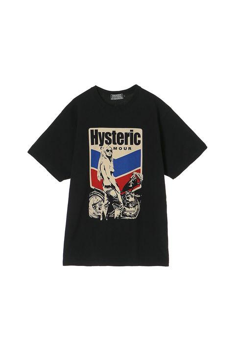 MOTORCYCLE GIRL Tシャツ / ブラック