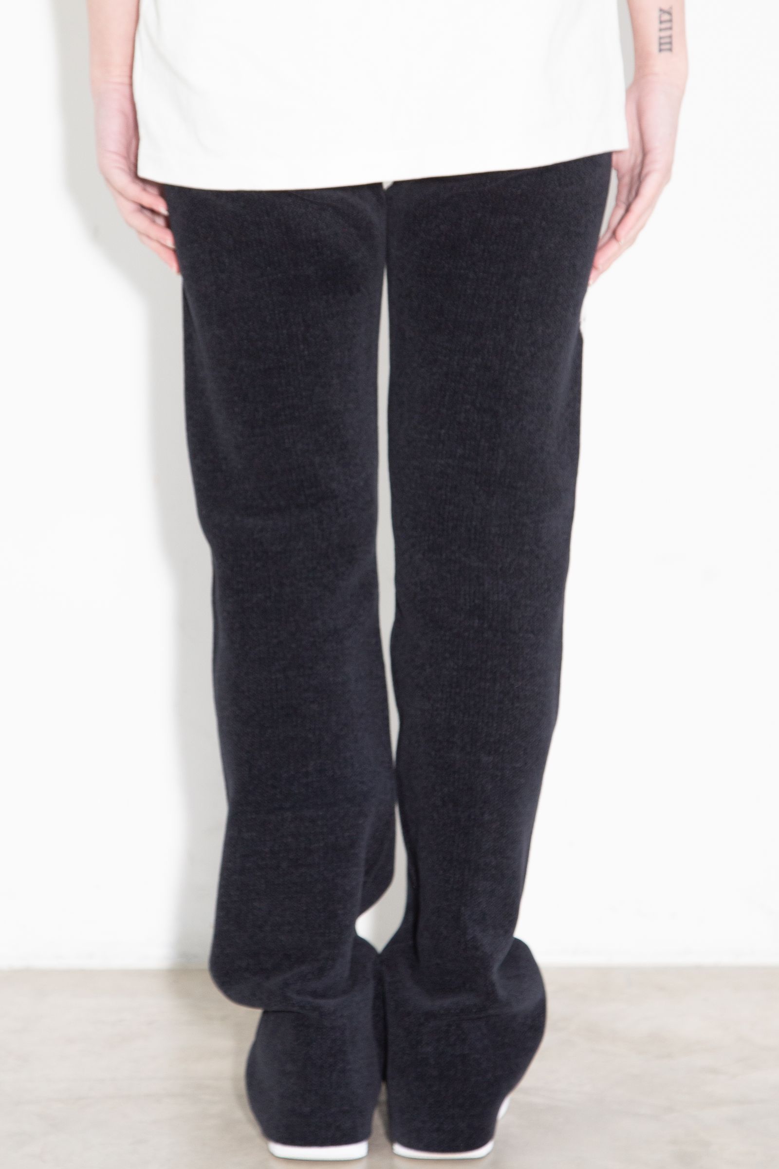 【セットアップ】HYSTERIC GIRL編込 パーカー・HYSTERIC GLAMOUR編込 フレアパンツ / ブラック