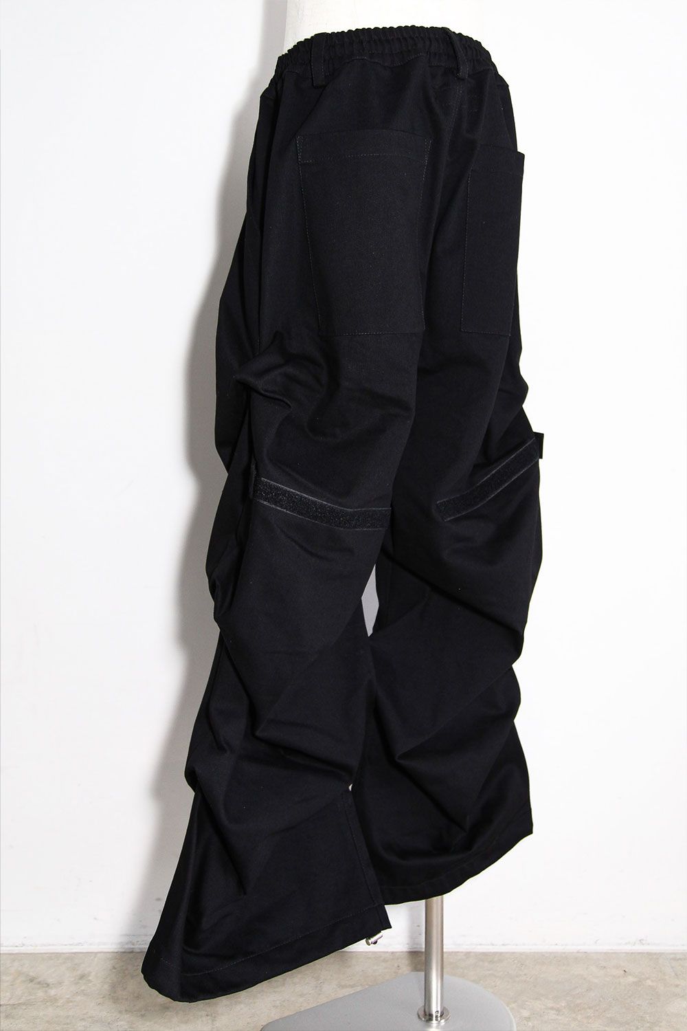 デニムタックワイドパンツ / Denim Tuck Wide Pants / ブラック / ag-10080-3