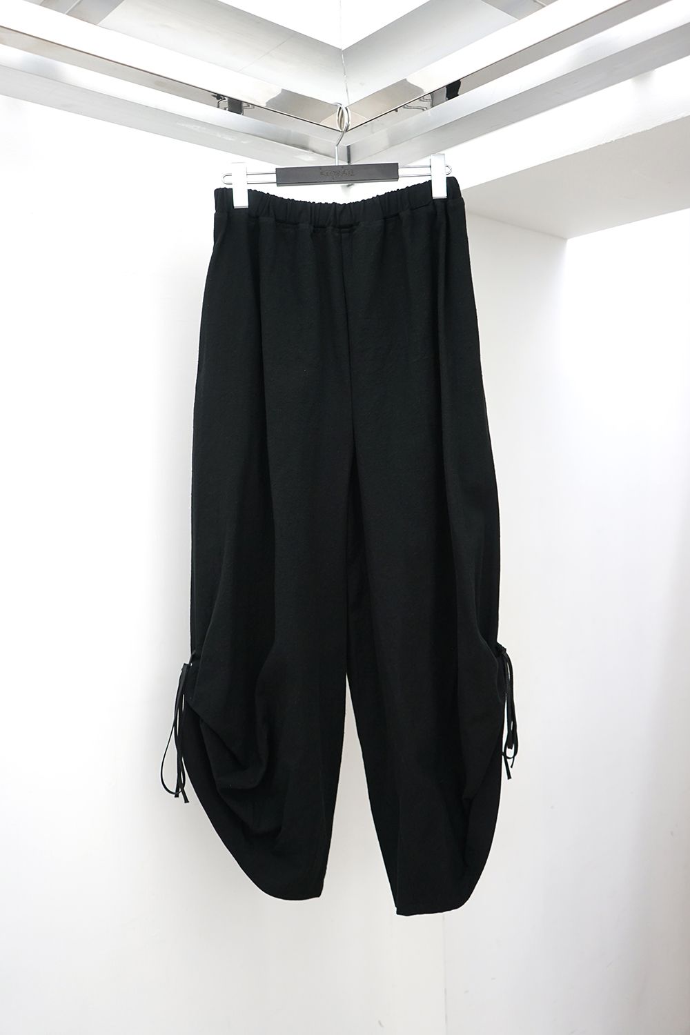 Easy Wide Pants with Side Drawstrings