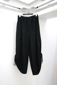 Easy Wide Pants with Side Drawstrings