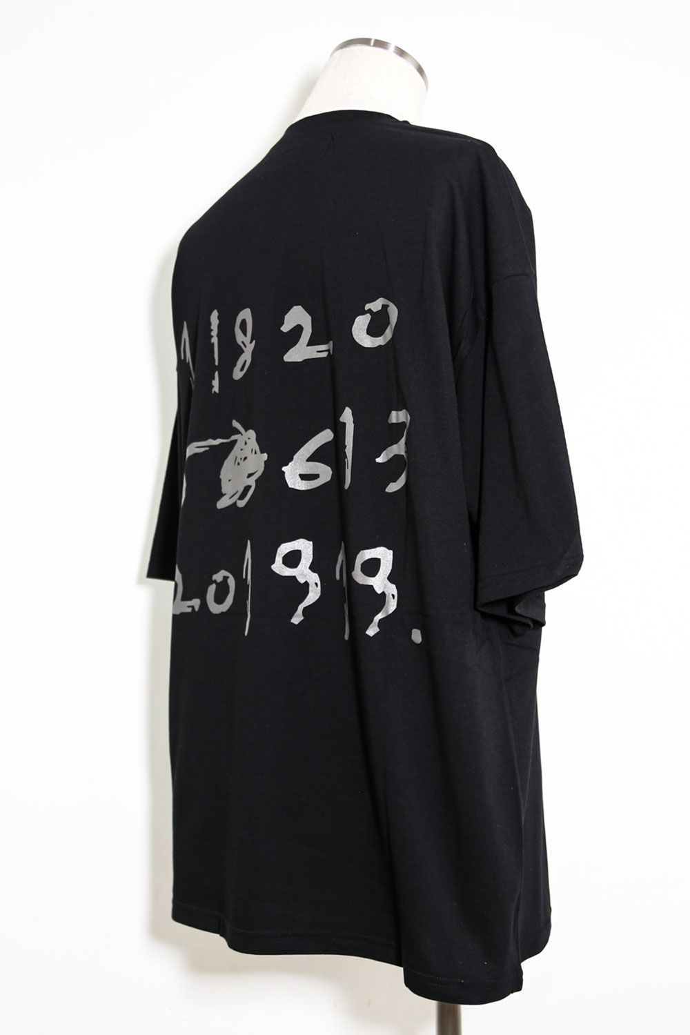 ナンバープリントオーバーサイズTシャツ / Numbering Print Over Sized T-Shirts / ブラック