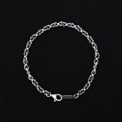 Handmade Heavy Double Loop Chain Bracelet / GB048