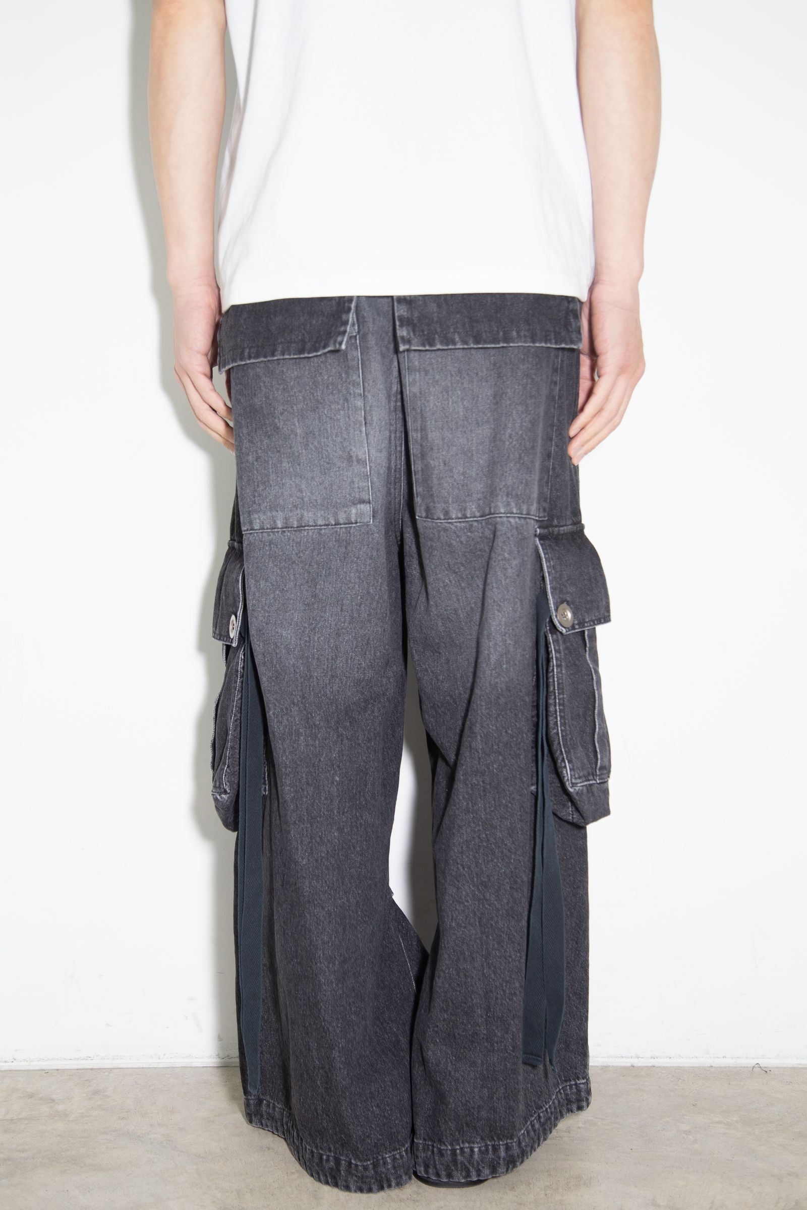 ヴィンテージデニムワイドパンツ / VintageDenim Wide Pants / ブラック / ag-8062