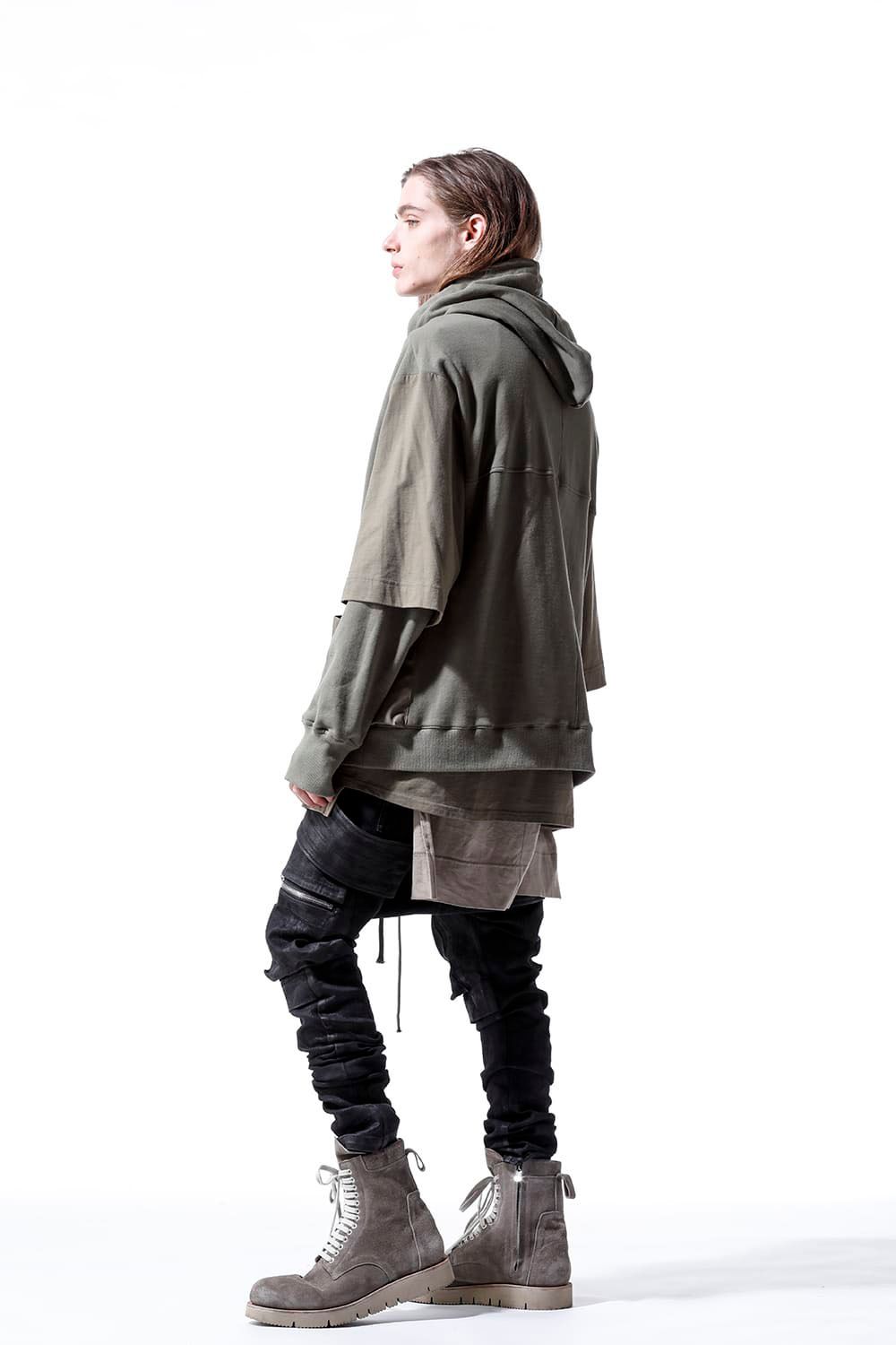 サルエルカーゴスキニーデニム / Denim Cargo Sarouel Skinny / ブラック / ag-6036-1