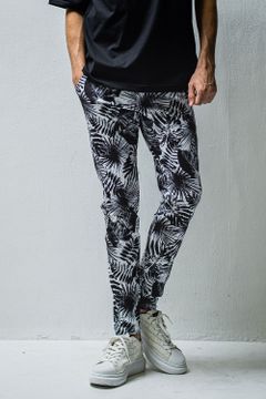 CHRIS EASY PANTS / リーフブラック