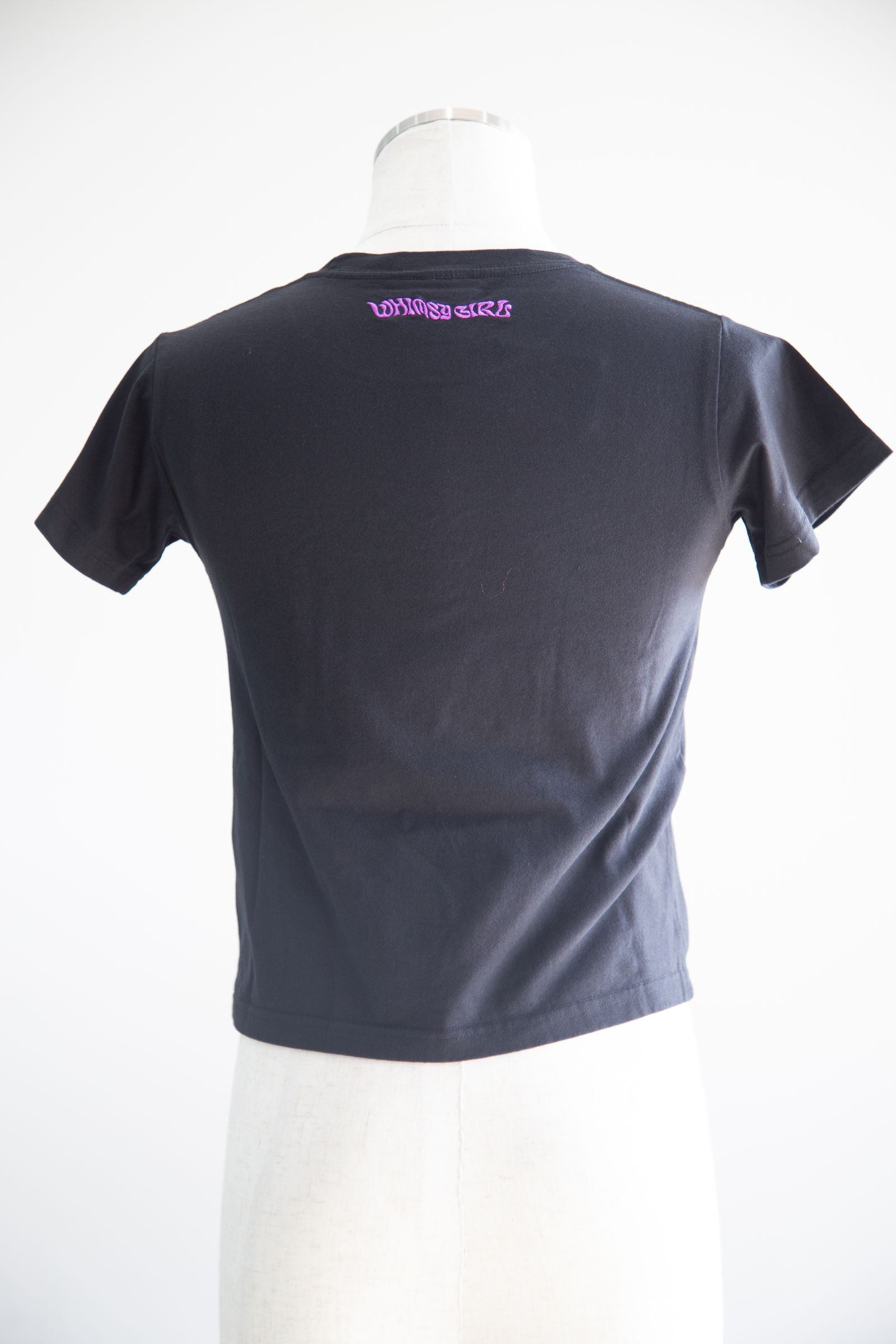 EMBROIDERED BUTTERFLY LOGO S/S BABY TEE / ブラック