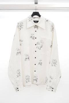 Botanical Print Oversized Shirt
