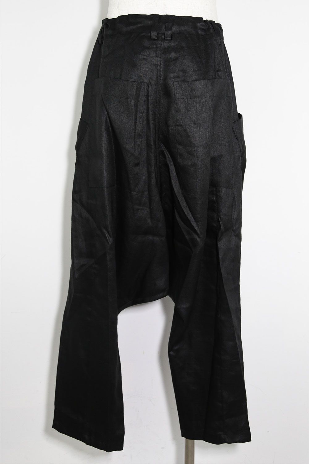 ヘリンボーンサルエルワイドパンツ / Heringbone Sarouel Wide Pants / ブラック / ag-9033