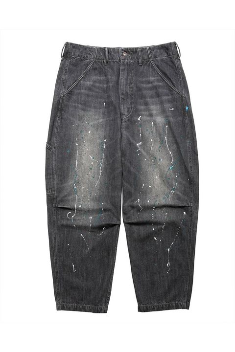 DENIM SARROUEL PANTS / ブラック