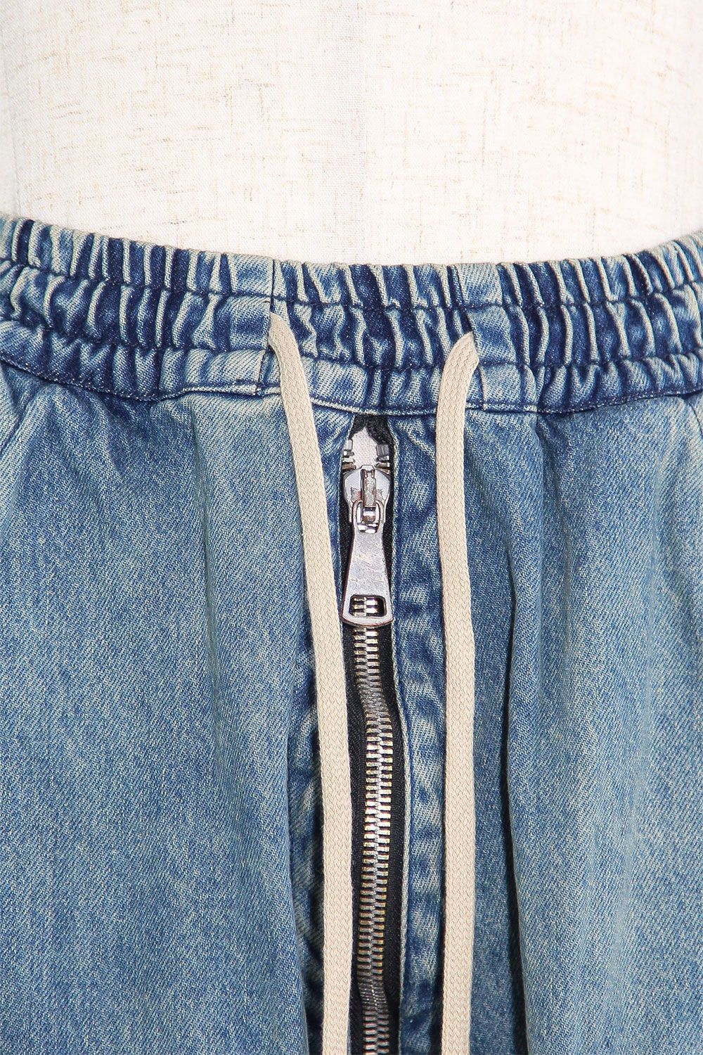 ヴィンテージデニムサルエルショーツ / VintageDenim Millitary Shorts / ブルー / ag-8014-3