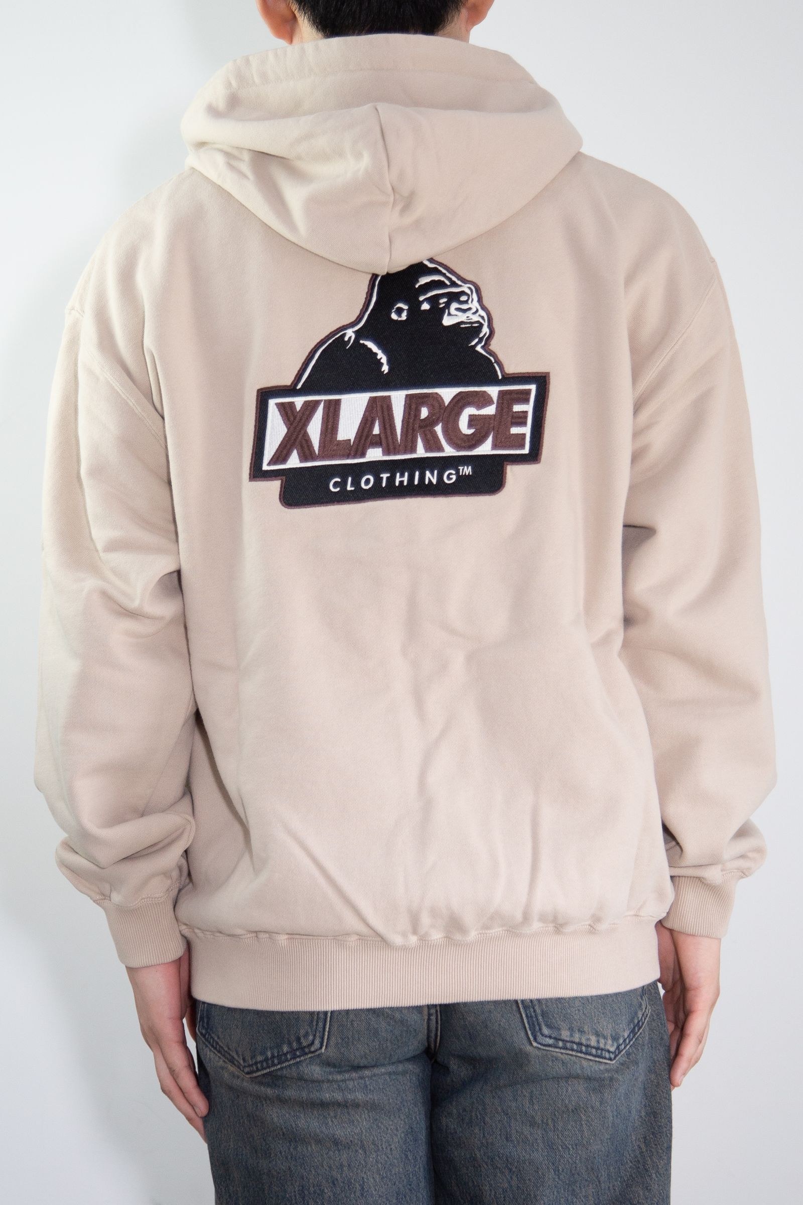 SLANTED OG ZIP HOODED SWEATSHIRT / ベージュ