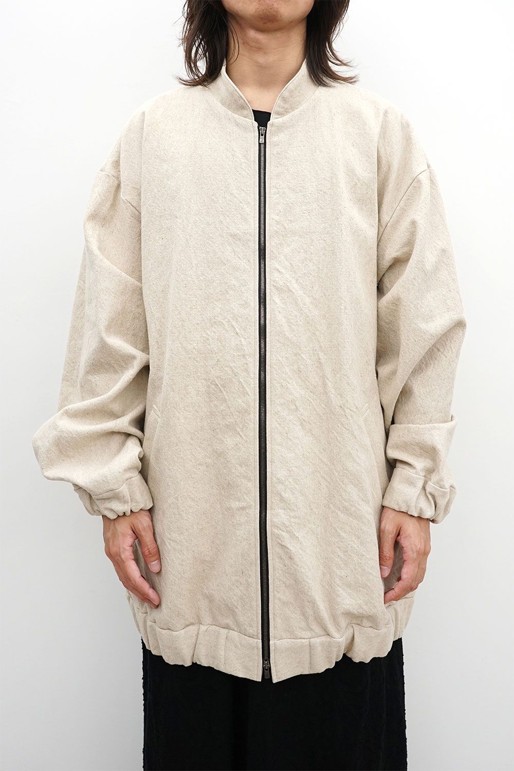 Oversized Zip-Up Blouson / ナチュラル