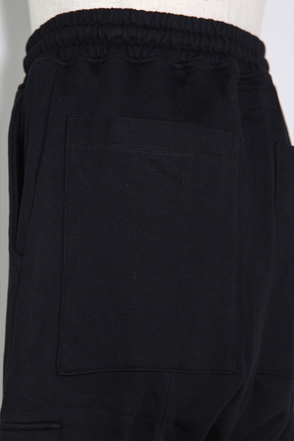 サルエルカーゴスキニースウェットパンツ / Sweat Cargo Sarouel Skinny / ブラック / ag-10047