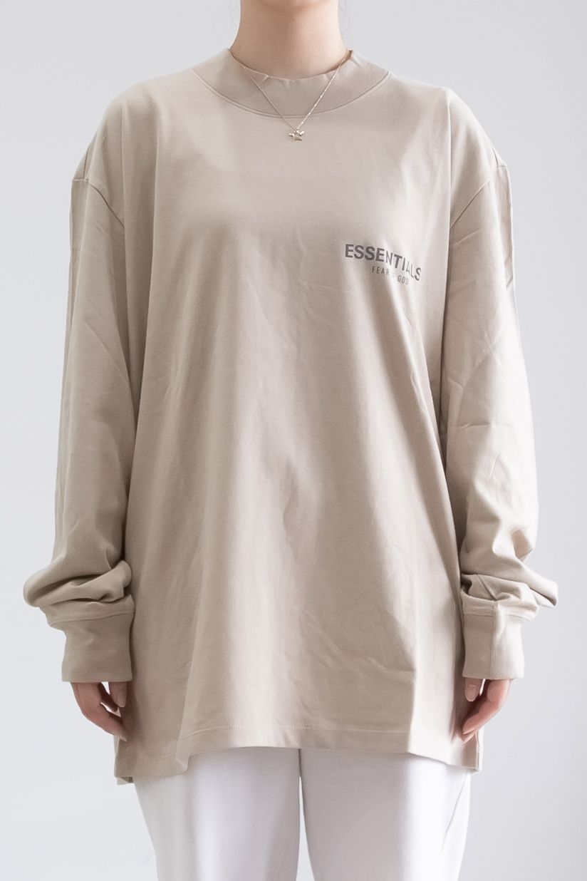 21FW 1POINT LOGO LS TEE / タン