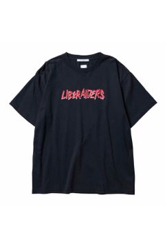 METAL LOGO TEE / ブラック×レッド