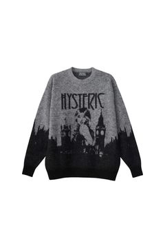 LONDON CALLINGジャカード セーター / ブラック