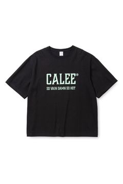 VINTAGE TYPE CALEE NATIONAL LOGO S/S TEE / ブラック