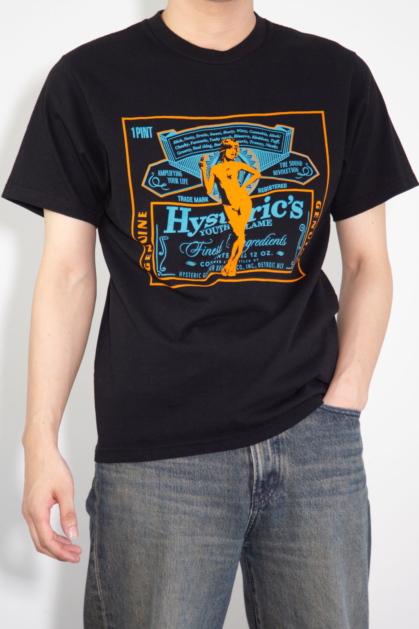 HYSTERIC GLAMOUR Tシャツ Lサイズ オリーブグリーン HYSTERIC GLAMOUR（ヒステリックグラマー）の「HYSTERIC DOPE T