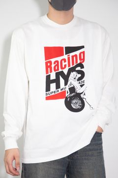 RACING HYS Tシャツ / ホワイト