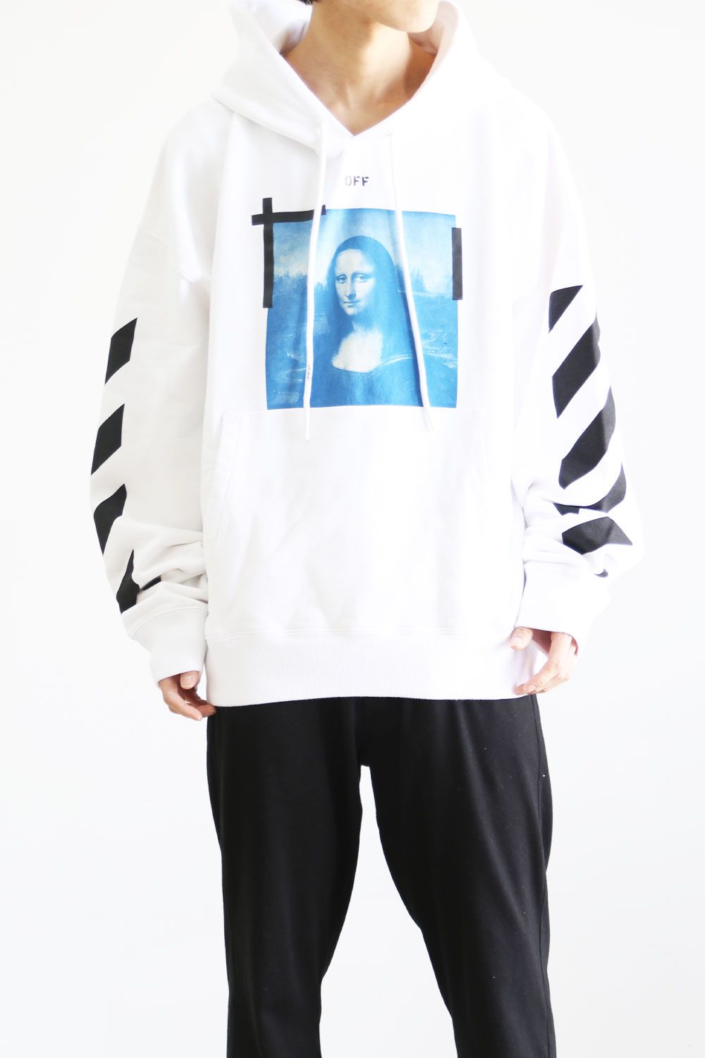 OFF-WHITE - BLUE MONALISA OVER HOODIE / ホワイト×ブラック | Tempt