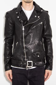 JAPAN SHOULDER “GARMENT-DYED” DOUBLE RIDERS / ブラック