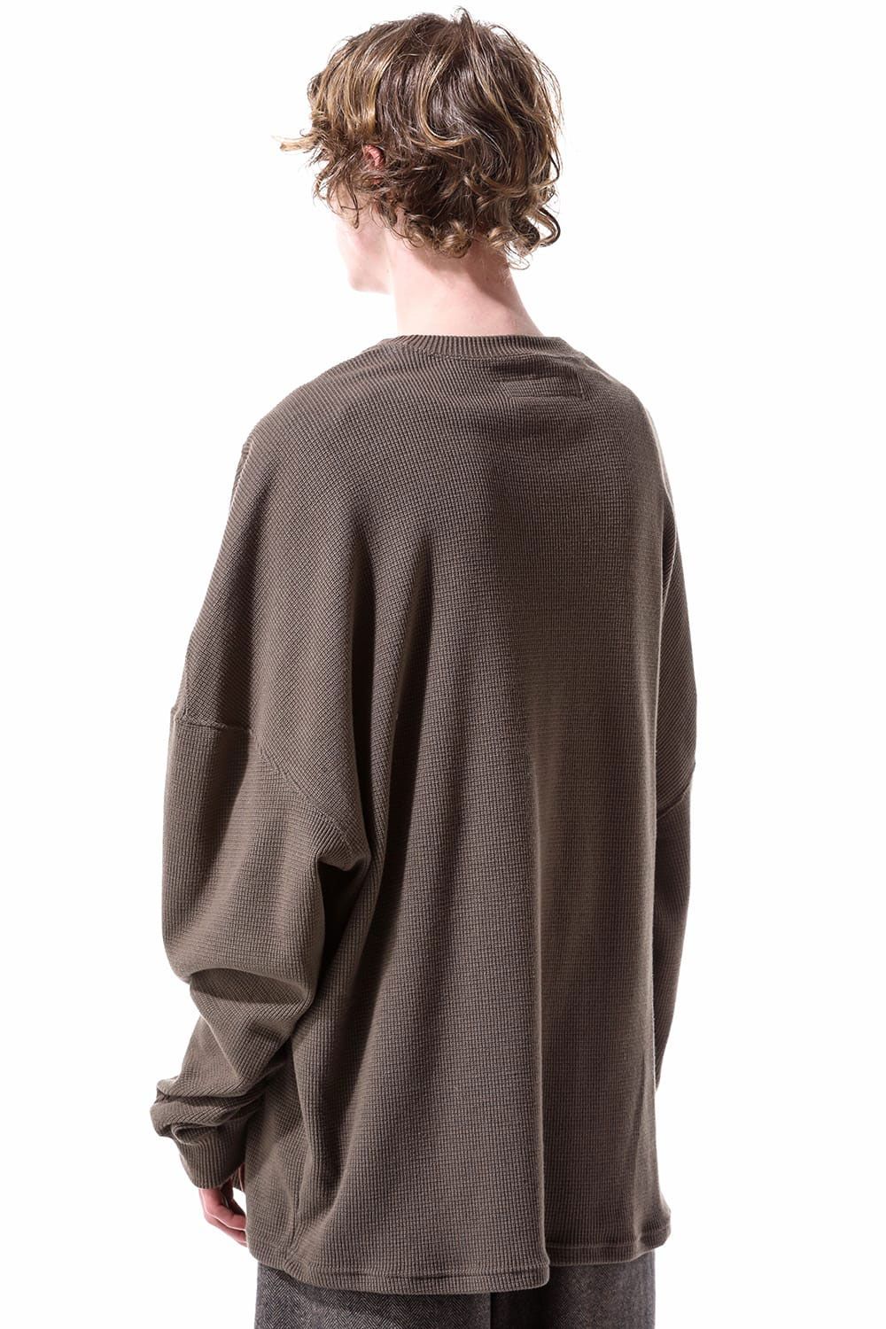 リブニットオーバーサイズトップ / Rib Knit Over Size Top / ブラック / ag-10093-2