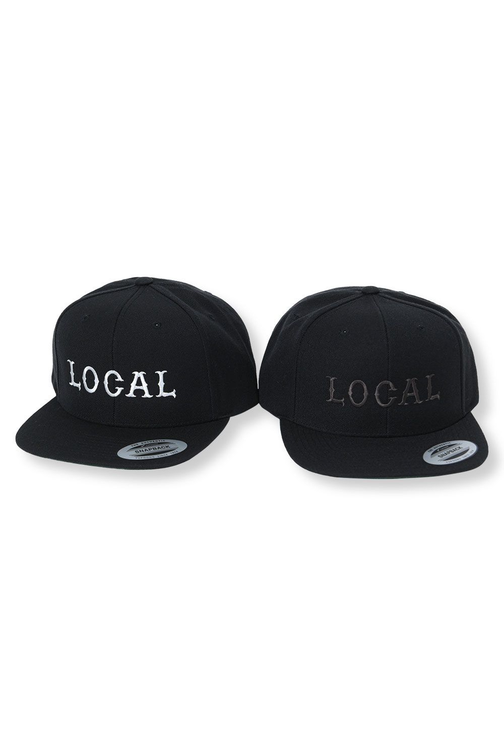 CLASSIC LOCAL LOGO EMBROIDERY CAP - - ONE SIZE - ブラック×ホワイト