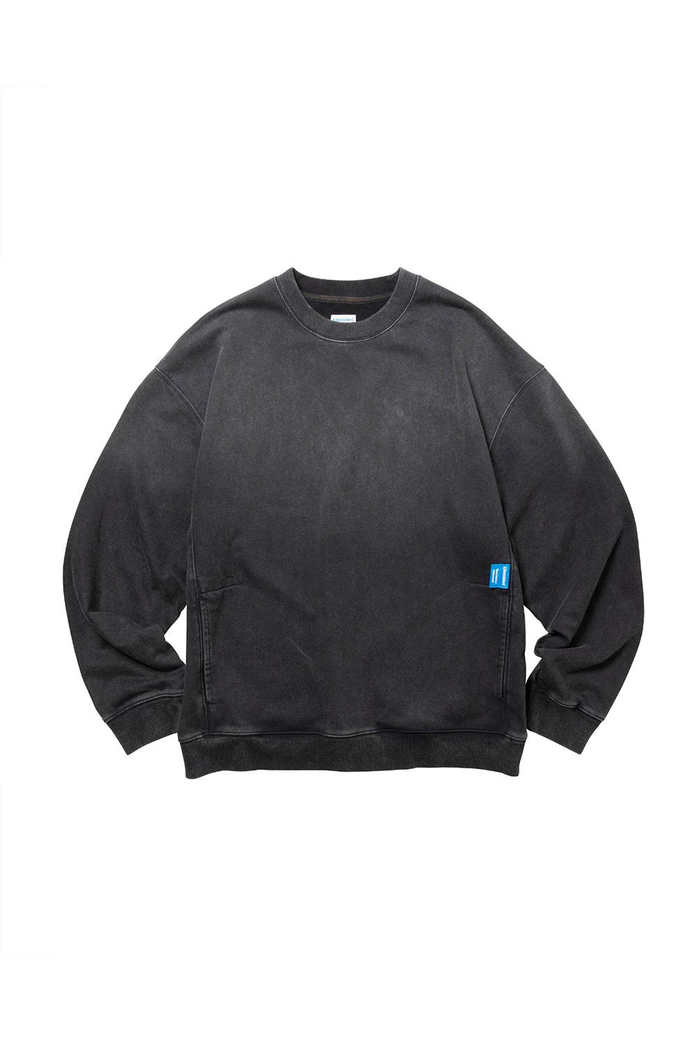 GARMENT DYED CREWNECK / ブラック