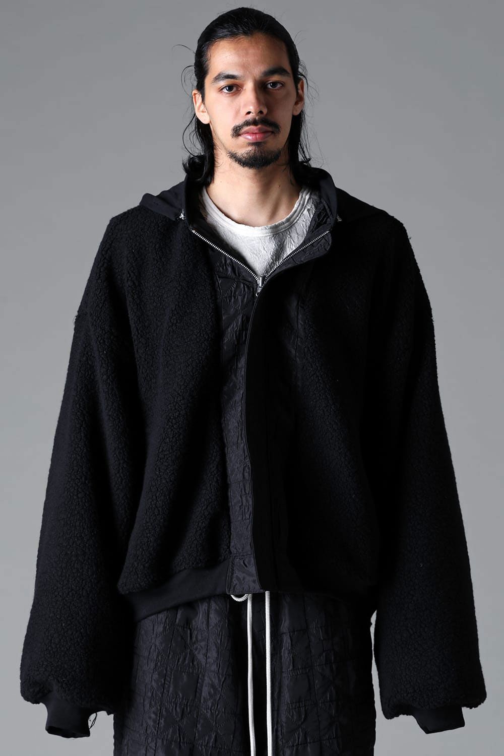 JUMBO HOODED MA-1 BLOUSON / ブラック