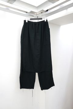 Skirt-Overlay Easy Pants