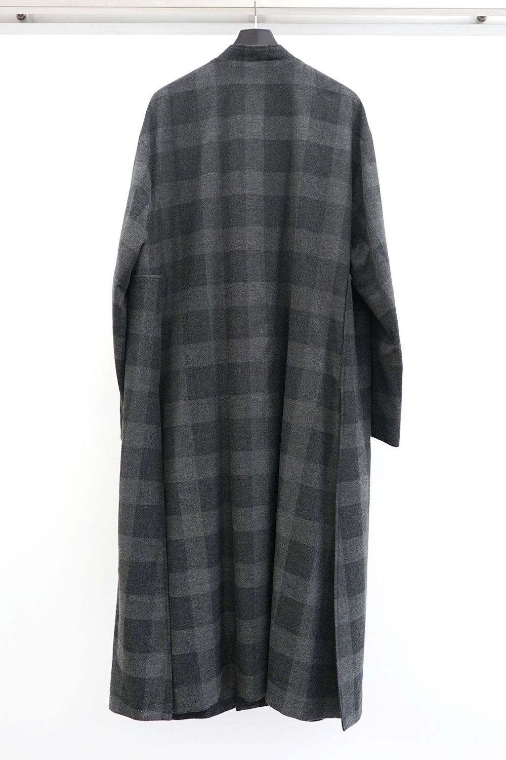 mao collar long coat