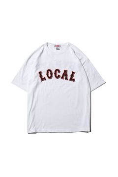 CUTRATE LOCAL DROP SHOULDER S/S T-SHIRT / ホワイト×ブラック