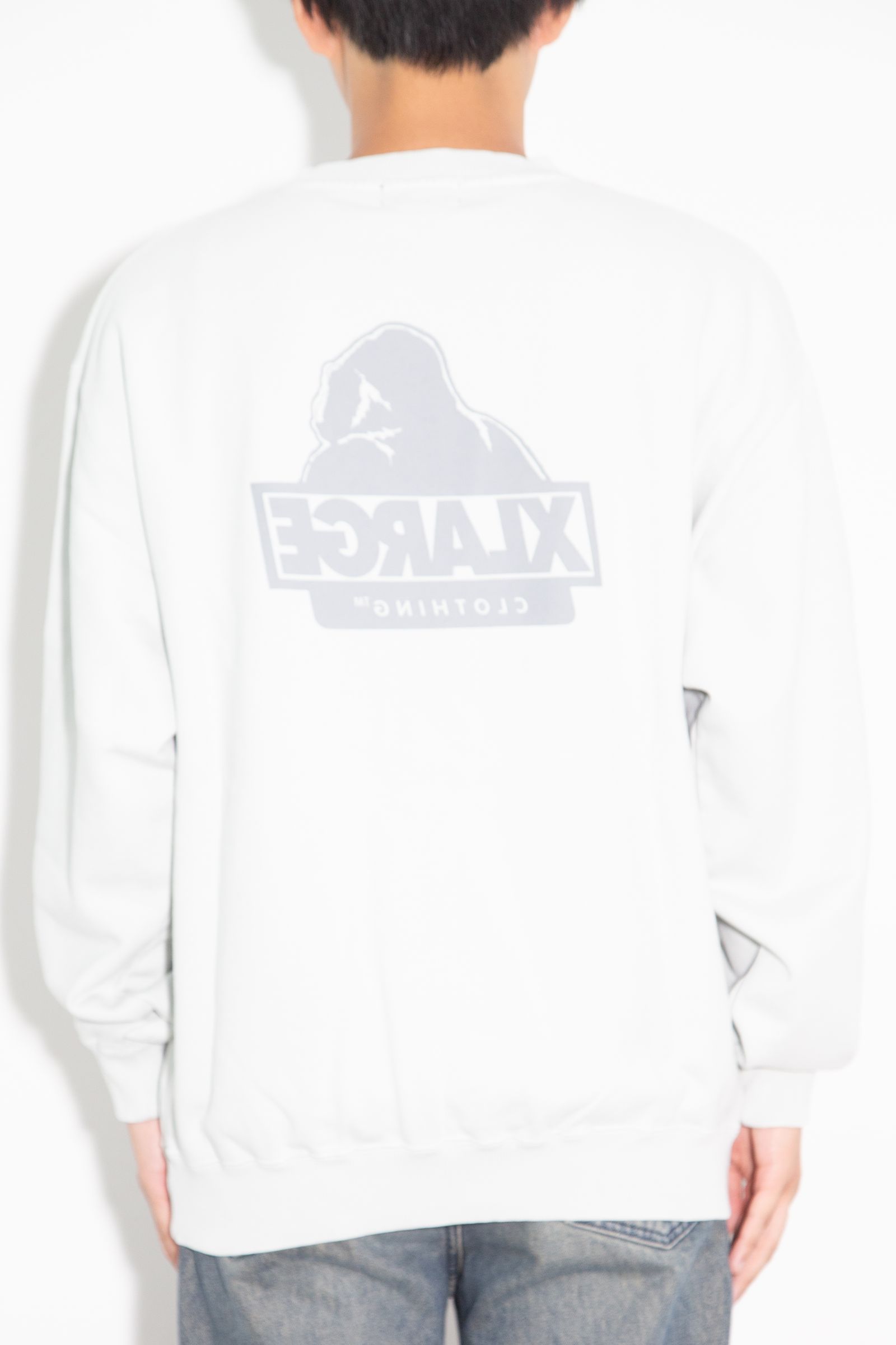 WASHED BACKSIDE OG CREWNECK SWEATSHIRT / グレー