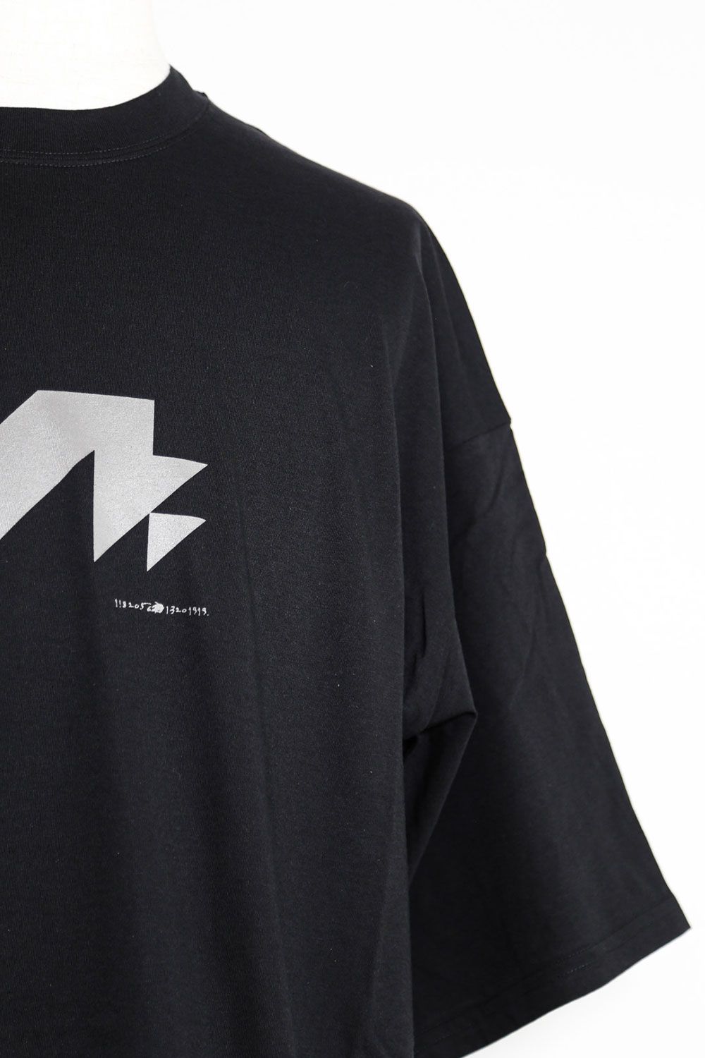 ナンバープリントオーバーサイズTシャツ / Numbering Print Over Sized T-Shirts / ブラック