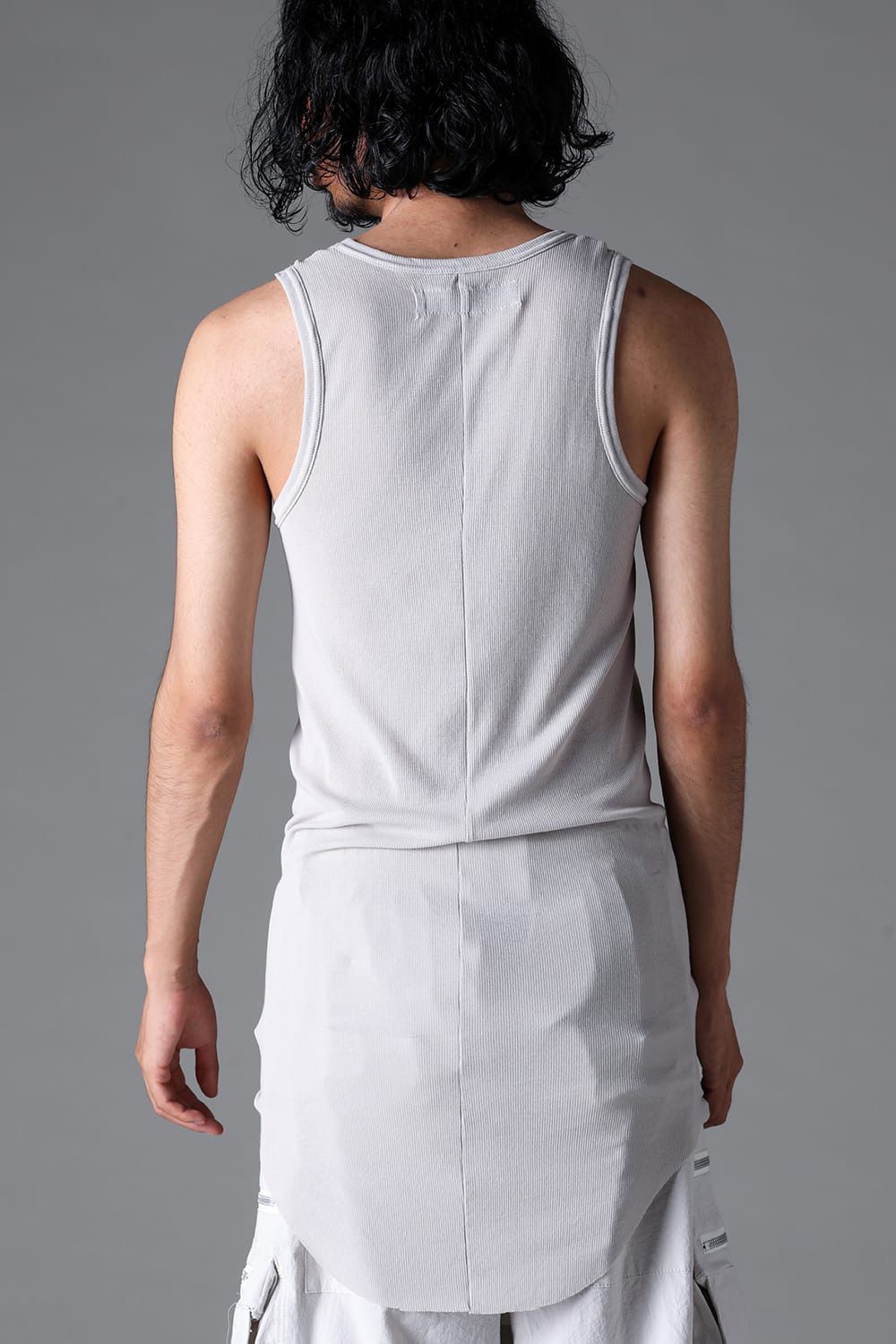 ラウンドリブタンクトップ / RIB TANK / ストーン / ag-1924-1