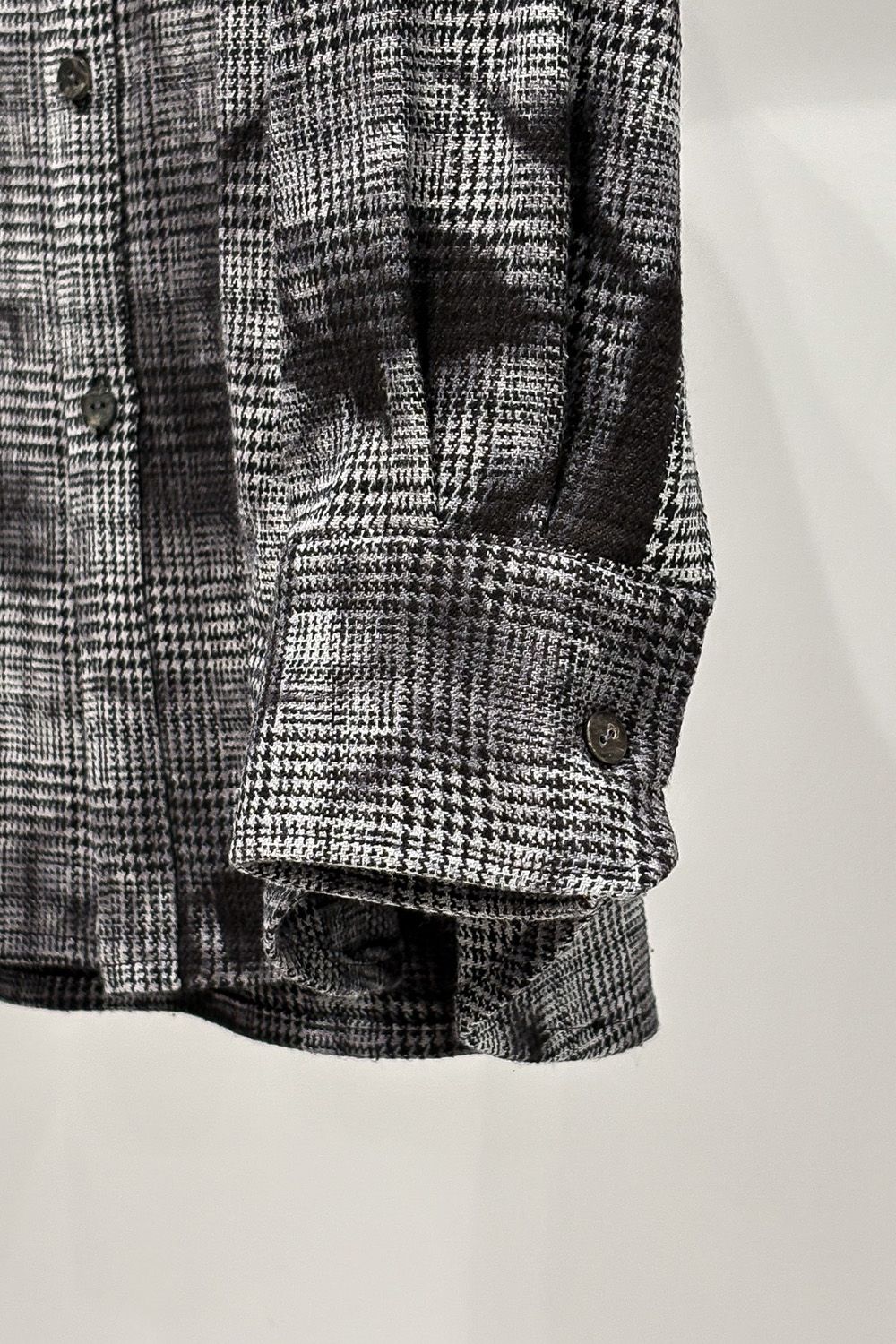 ［ラスト1点 サイズ2］Unevenly Dyed Houndstooth Dress Shirt