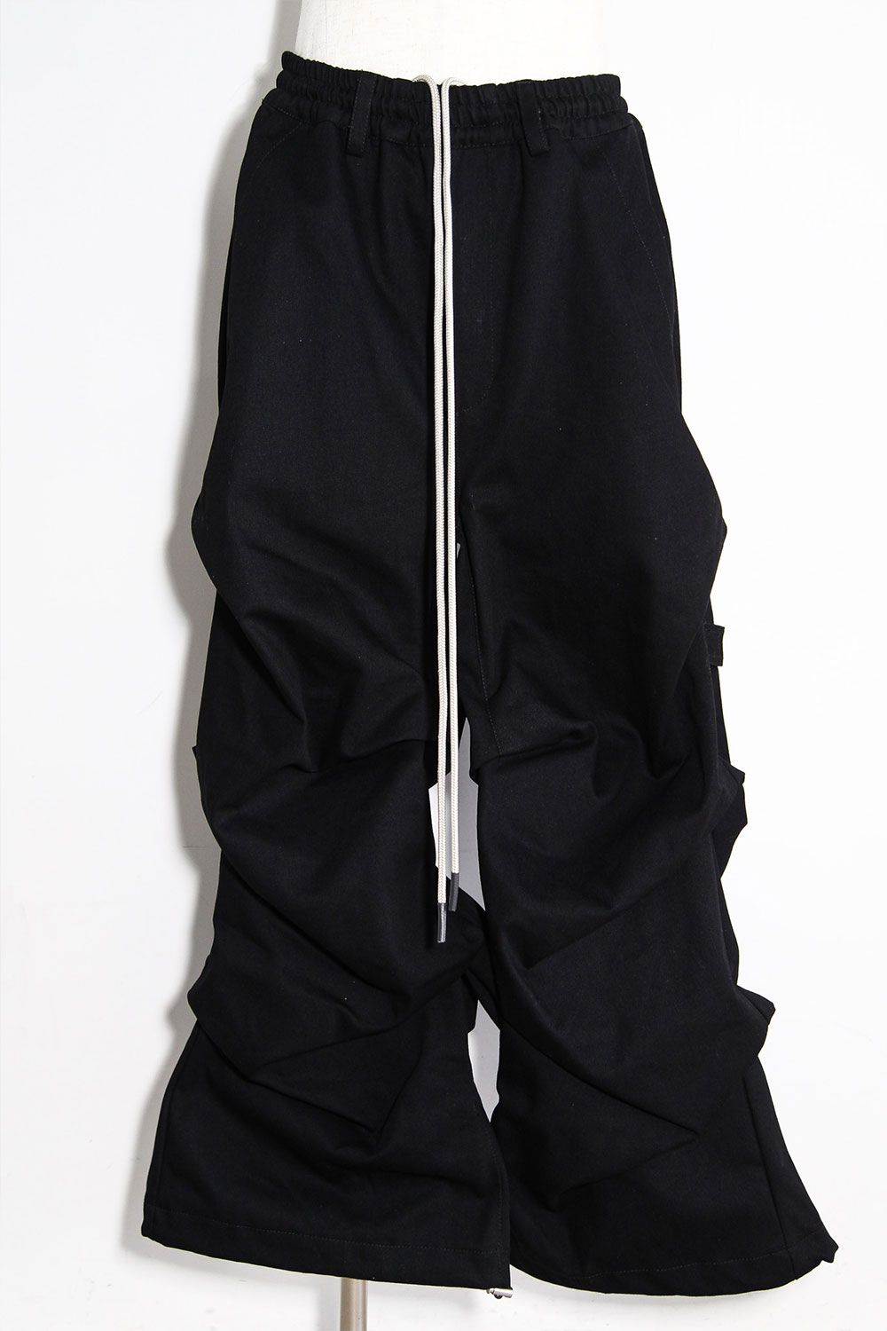 デニムタックワイドパンツ / Denim Tuck Wide Pants / ブラック / ag-10080-3
