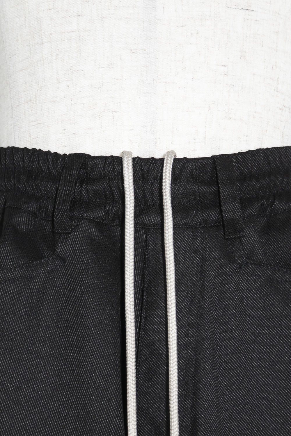 ツイル"モンスタータック"フレアバギーパンツ / Twill Tuck Flare Baggy Pants / ブラック / ag-10031-3
