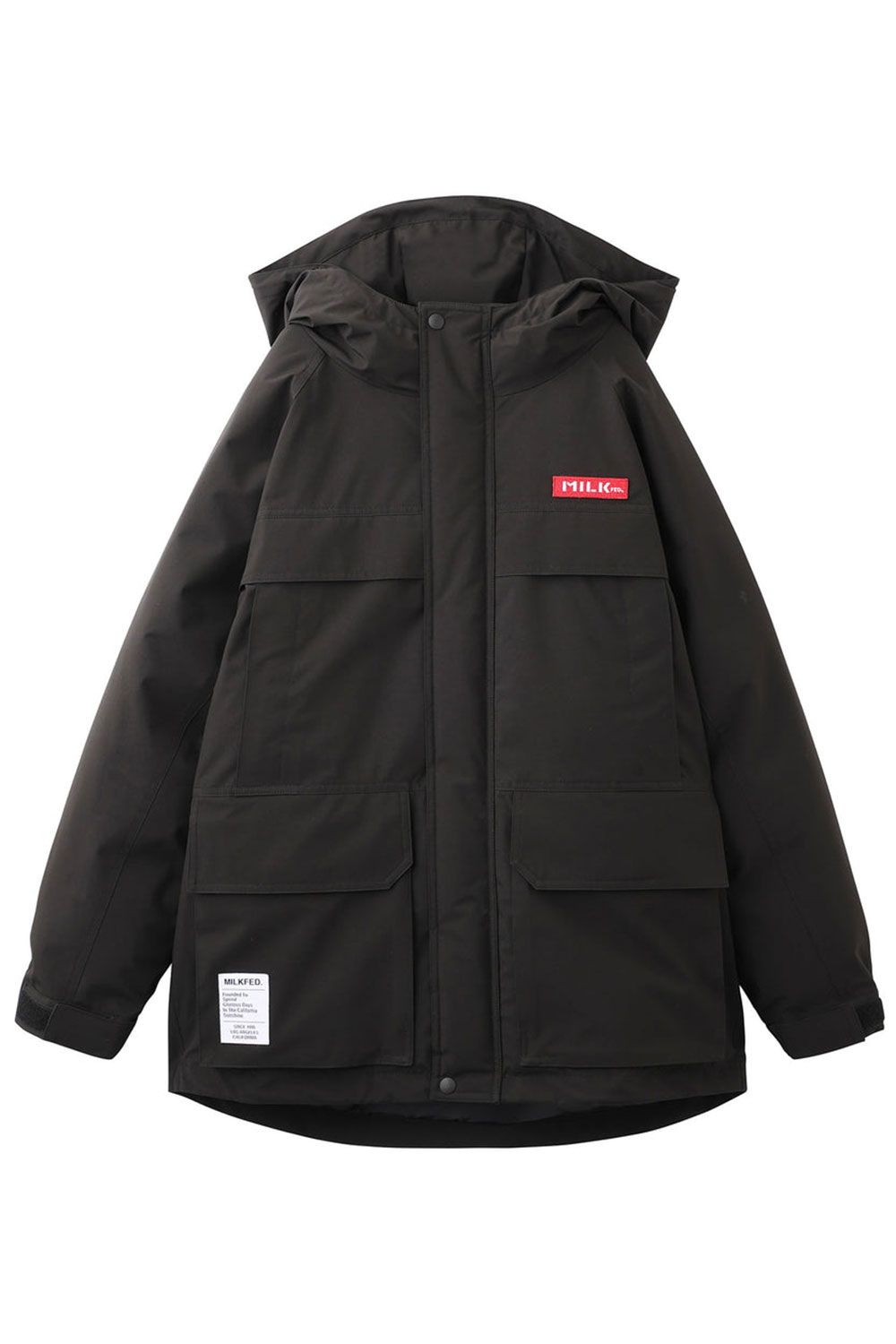 MILKFED. - HOODED PUFFER JACKET / ブラック | Tempt