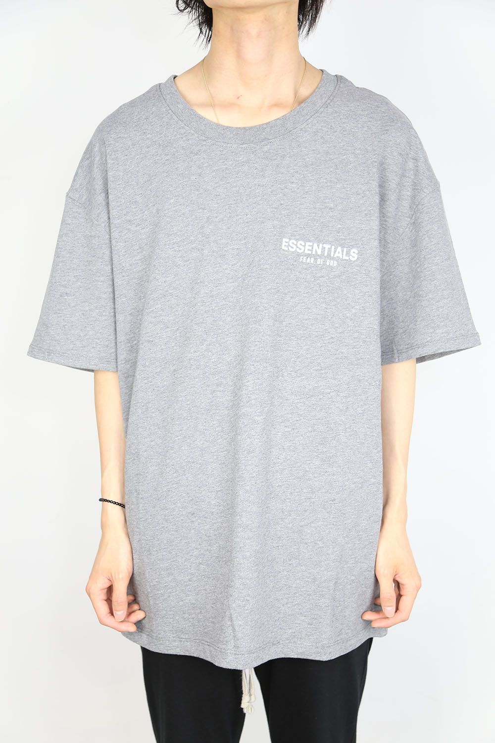 ONE POINT S/S TEE / スノーグレー
