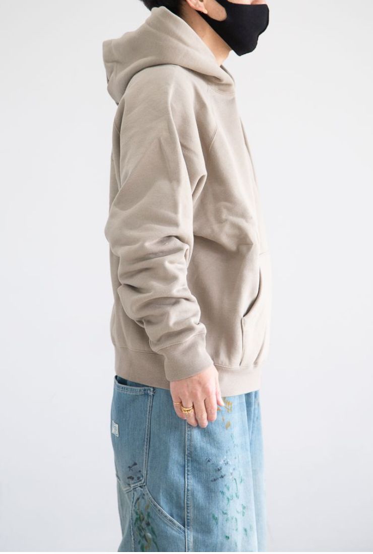 21SS BACK LOGO HOODIE (RUBBER) / モス