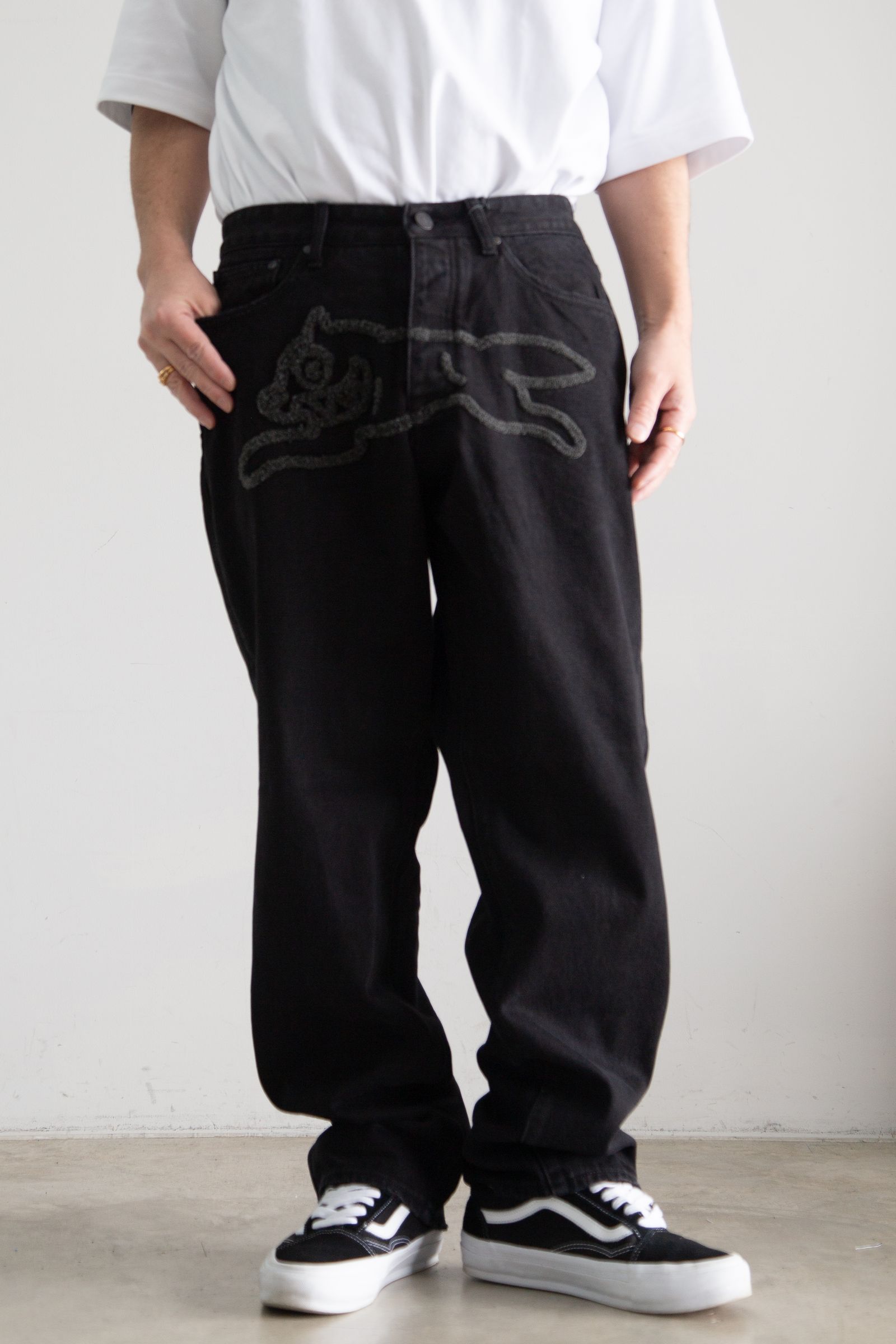 [ラスト1点 サイズ30] 【ICECREAM】BLACK CHERRY DENIM / BLACK CARMEL