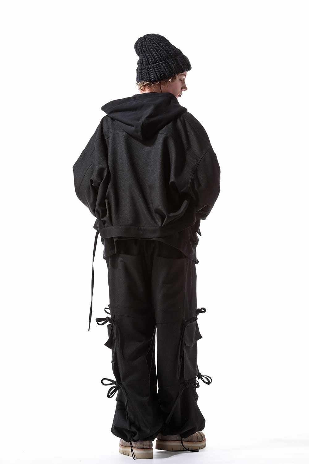ジップフーディー / Zipp Hoodie / ブラック / ag-10044