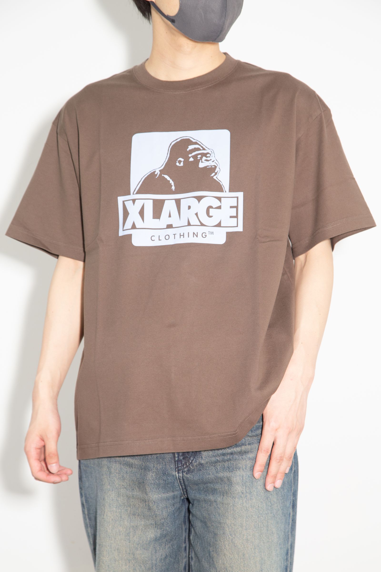 ［ラスト1点 サイズL］OG BOX S/S TEE / ブラウン