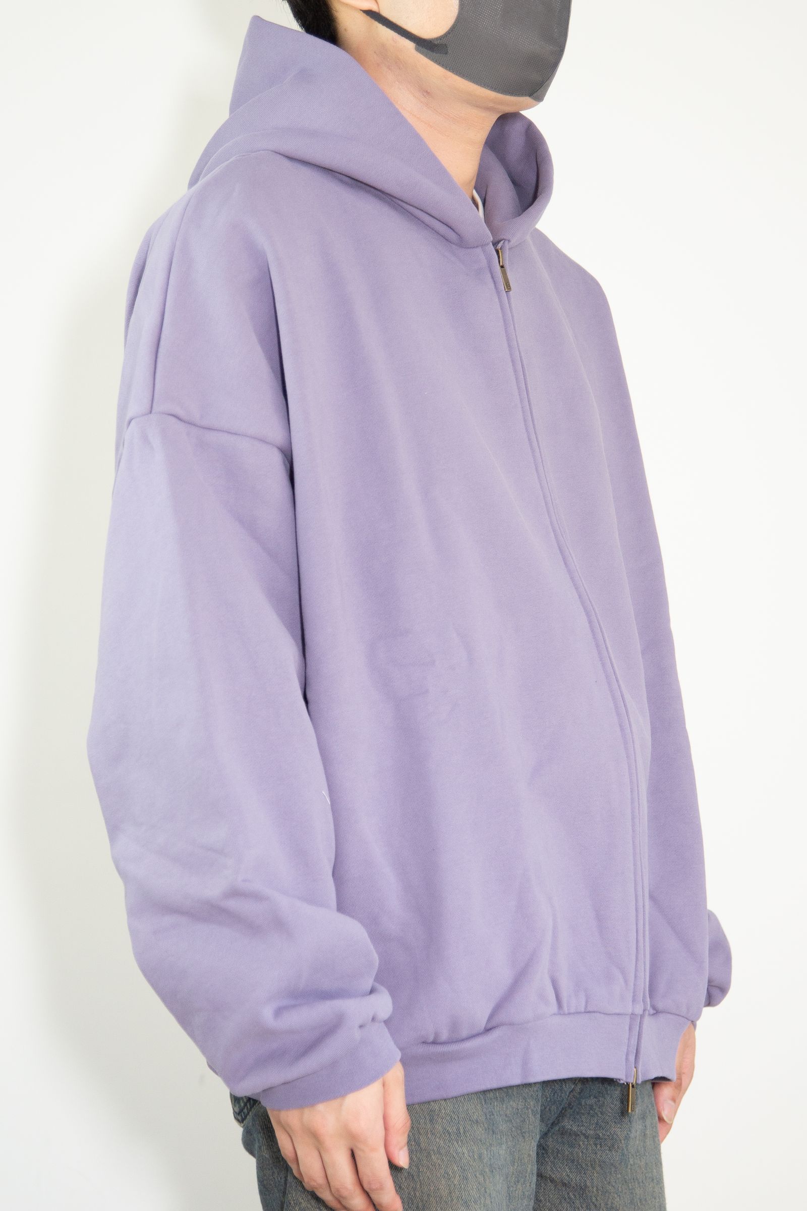 24FW HEAVY WEIGHT FULL ZIP HOODIE / ラベンダー