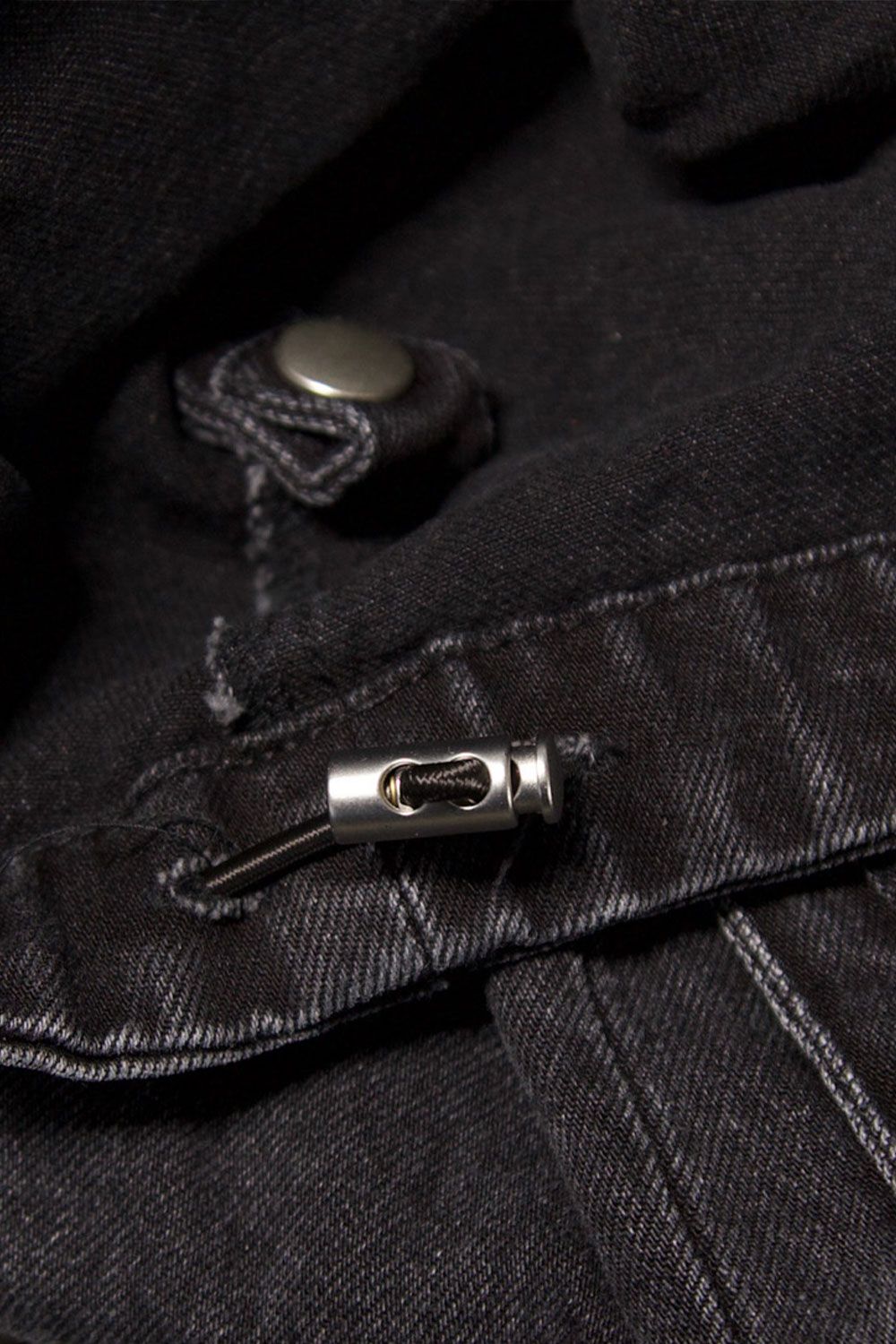 デニムカーゴタックバギーパンツ / Denim Cargo Tuck Baggy Pants / ブラック / ag-11018-3