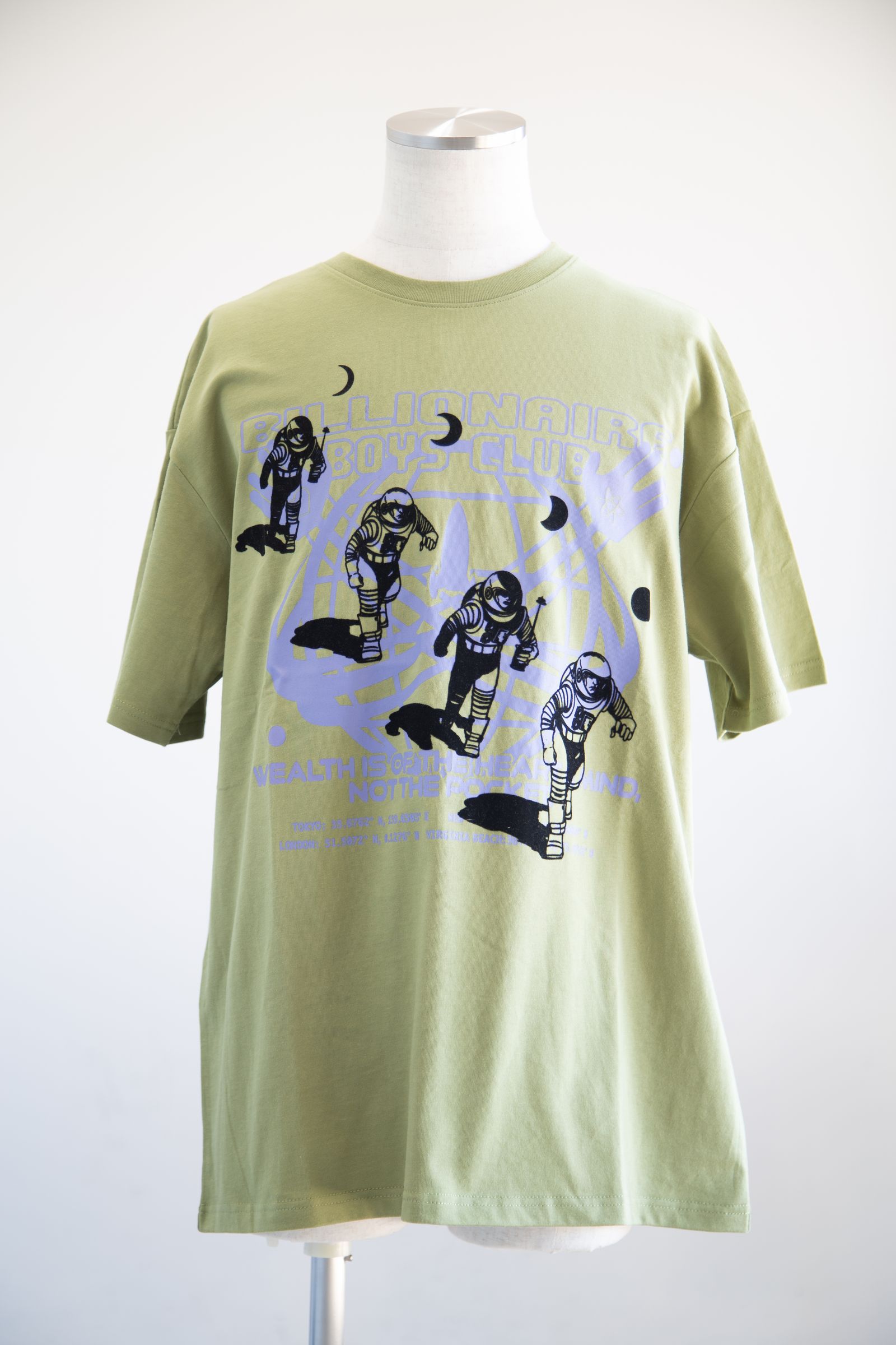 【BILLIONAIRE BOYS CLUB】COORDINATES T-SHIRT / MOSSTONE
