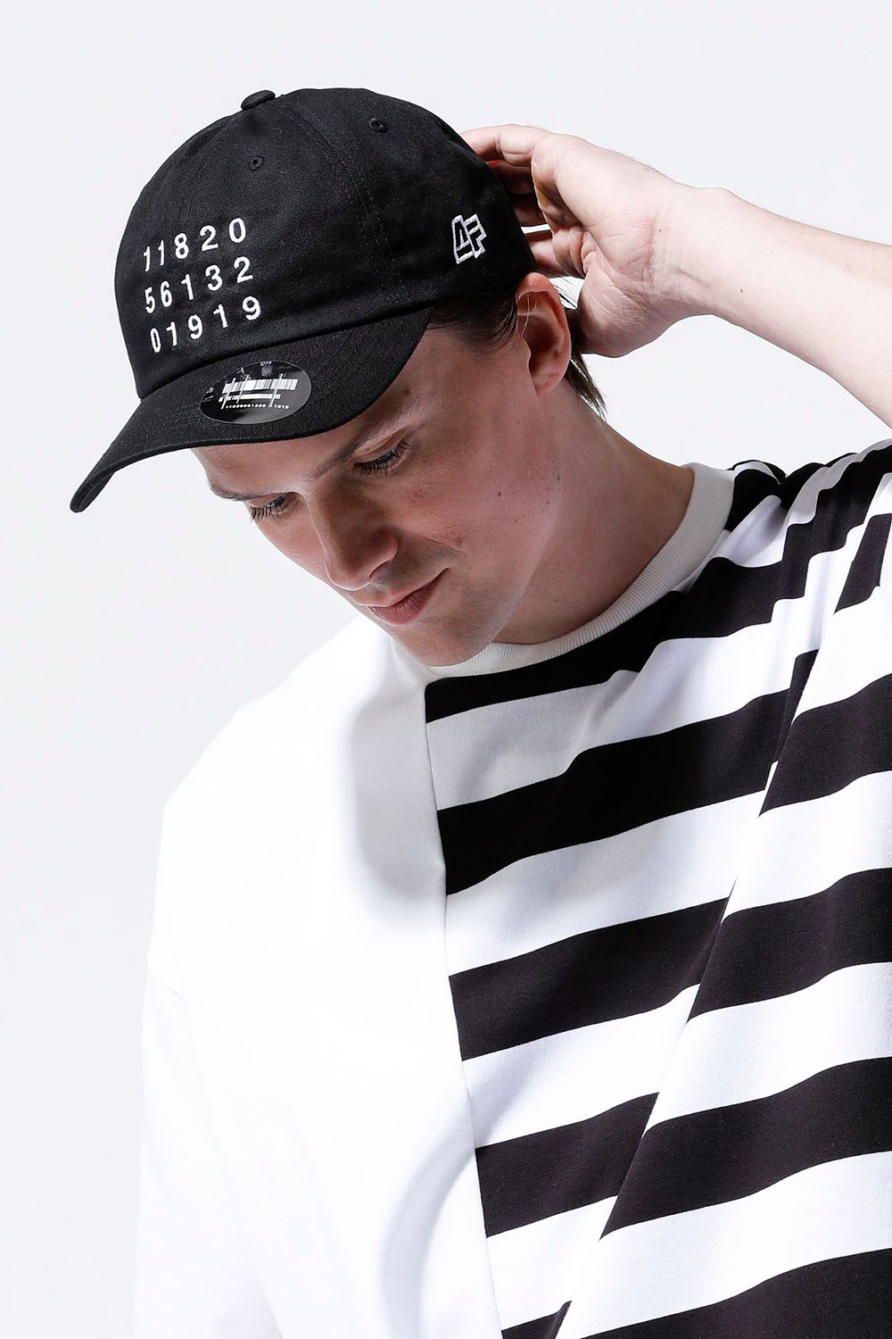 CAP TYPE B / ブラック×ホワイト、ブラック