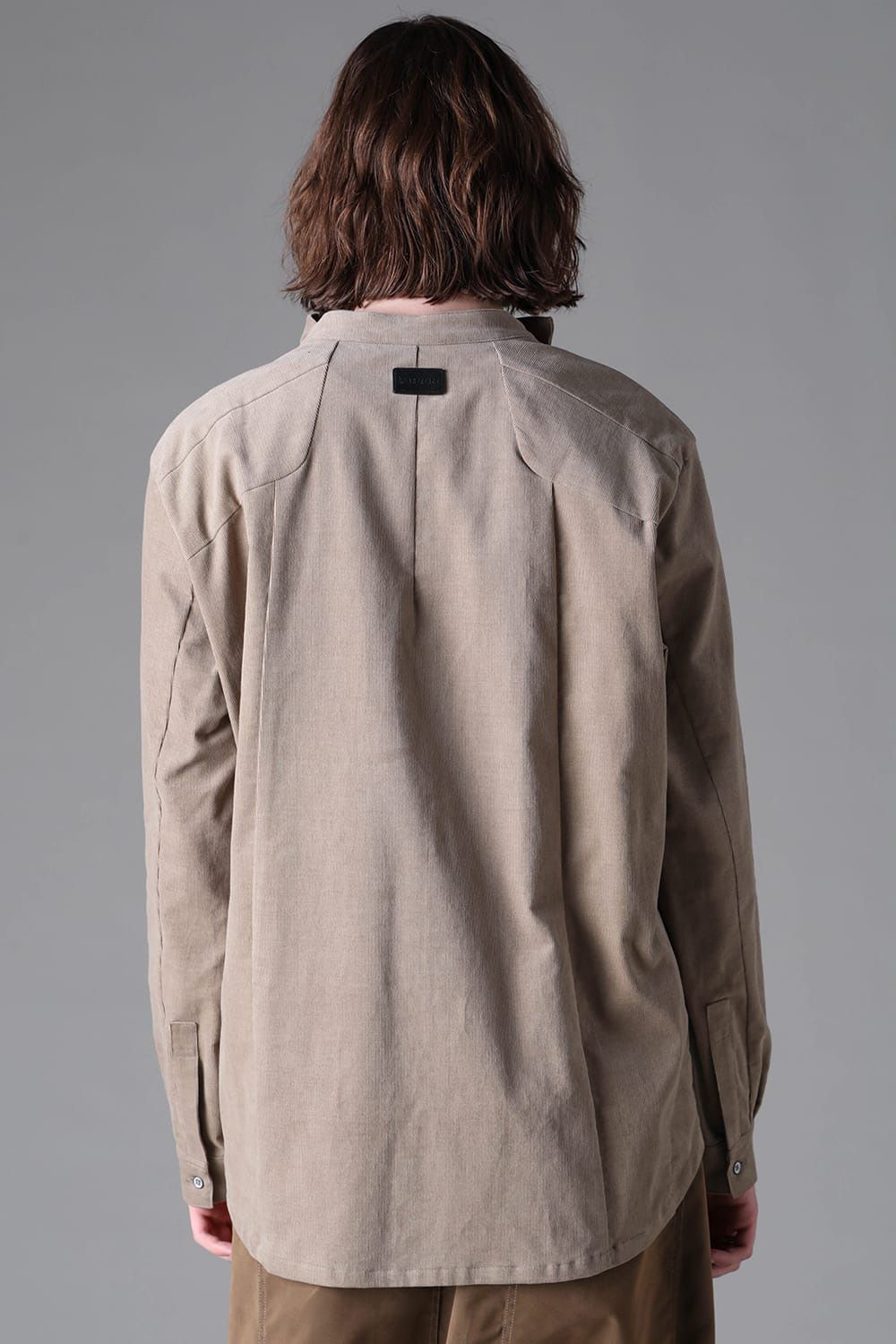 Fluid Corduroy High-Neck Shirts